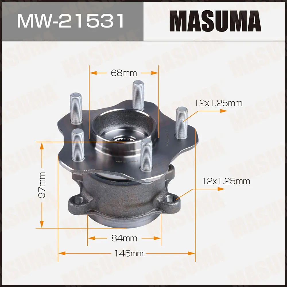 Ступичный узел rear MASUMA MW-21531