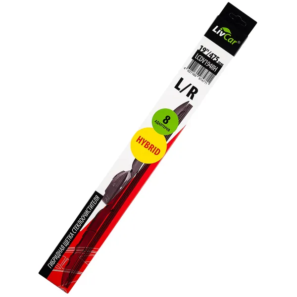 Щетка стеклоочистителя LIVCAR WIPER HYBRID гибридная 19/480 мм LIVCAR LCDV1948H