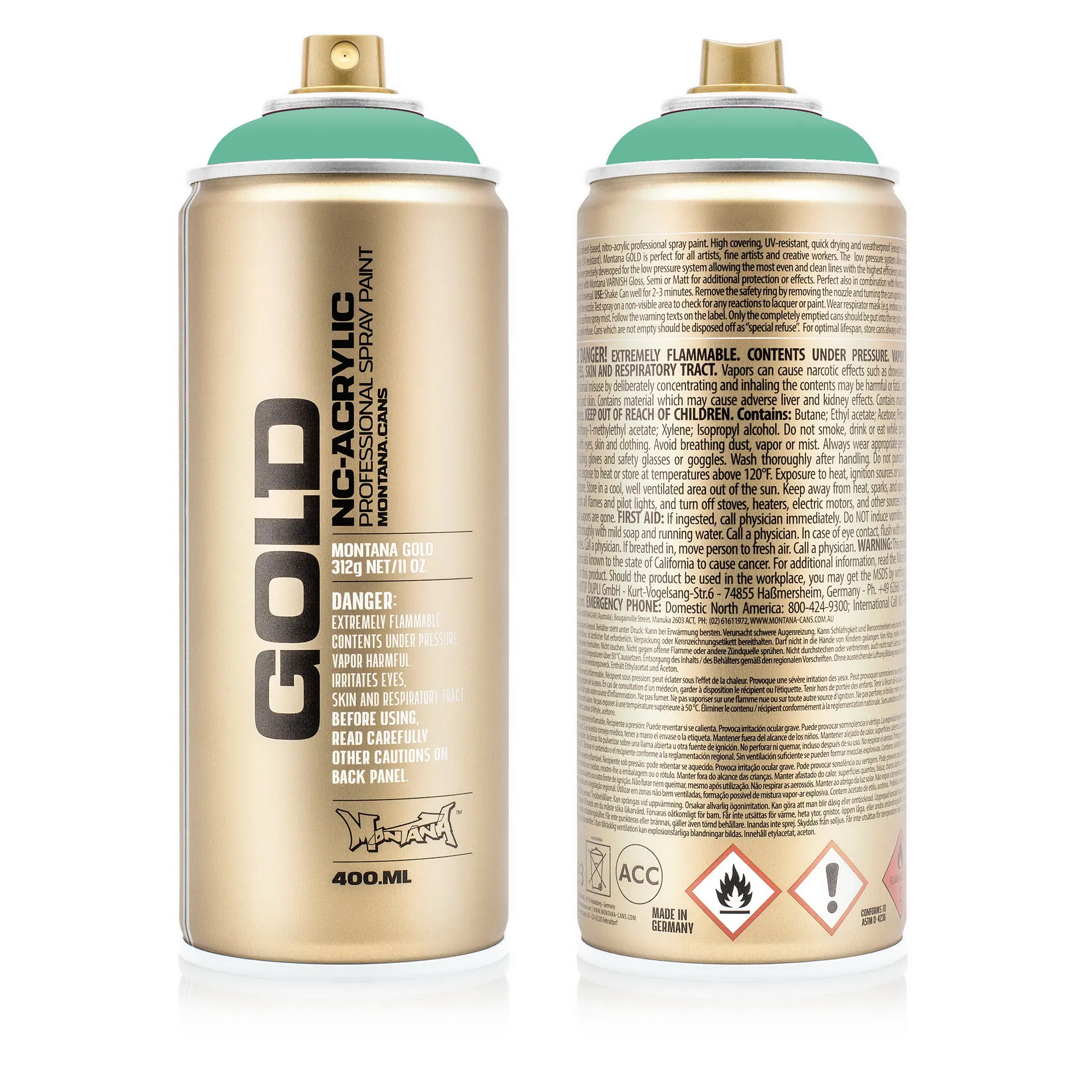 Краска GOLD малахит MONTANA CANS G6130