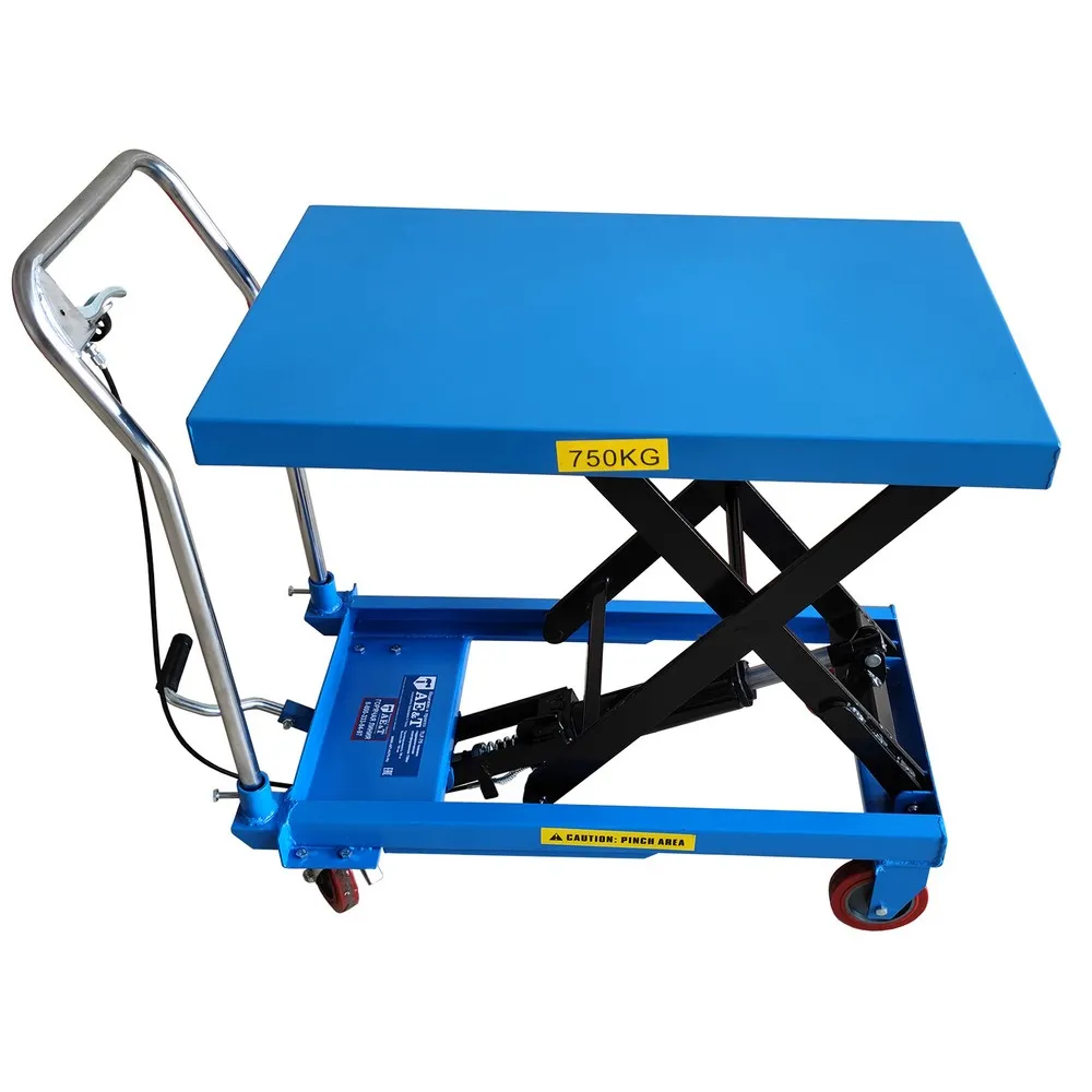 Тележка гидравлическая платформенная 750кг AE&T TLF-75