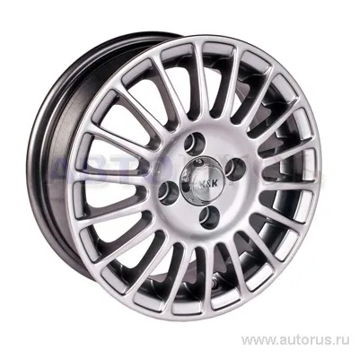 Диск литой R15 6.5J 5x114.3/67 ET43 КИК Турнео платинум 1486