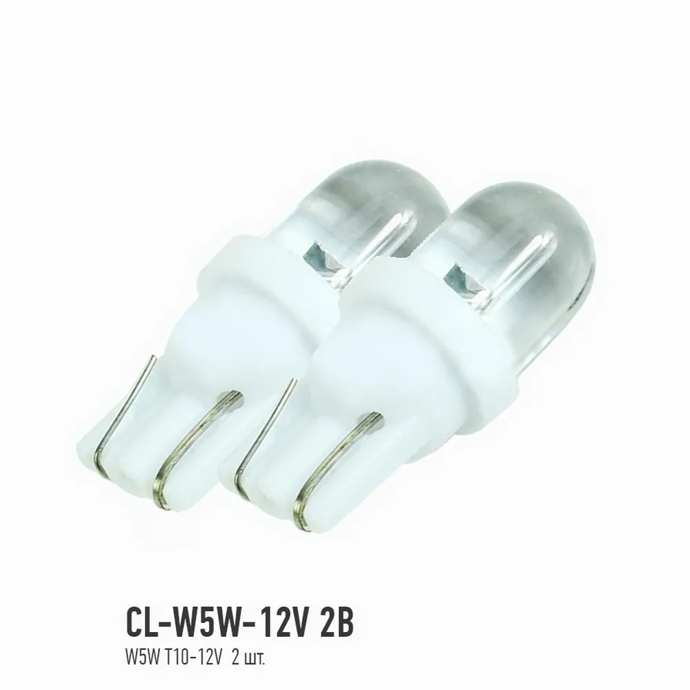 Лампа 12V W5W 5W 4300K ClearLight картон CL-W5W