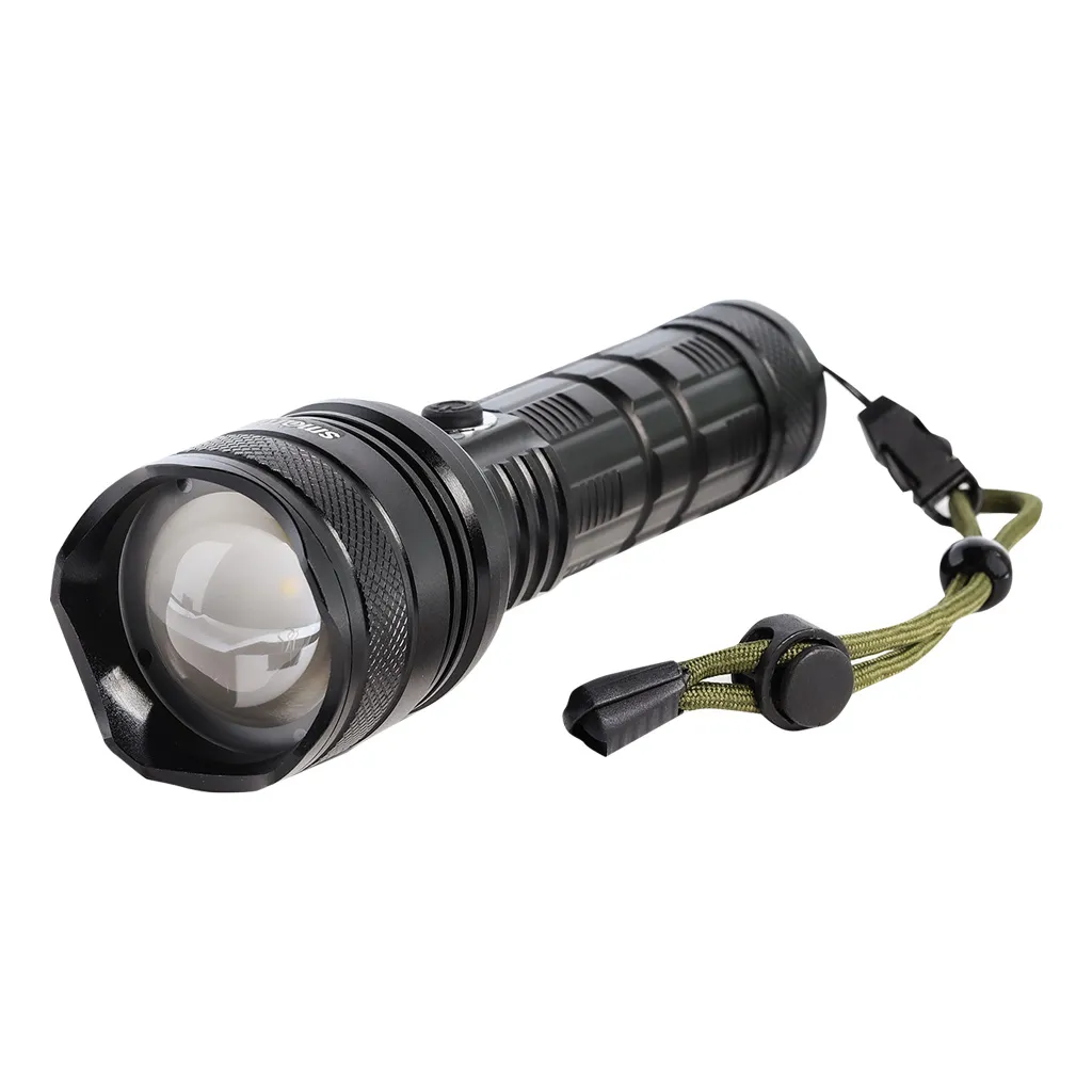 Аккумуляторный светодиодный фонарь CREE XHP-90 30Вт с системой фокусировки луча, черный SMARTBUY SBF-40-K