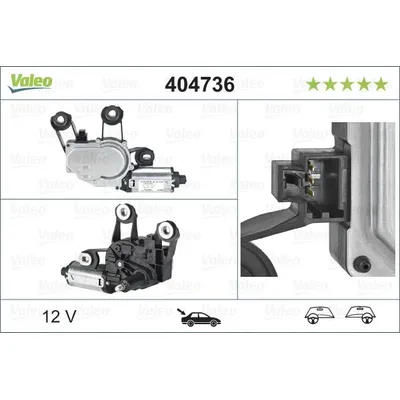 Мотор стеклоочистителя заднего VALEO 404736