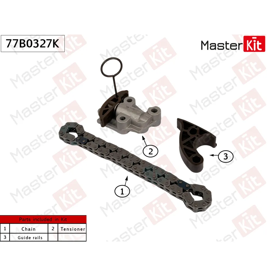Комплект цепи масляного насоса MASTERKIT 77B0327K