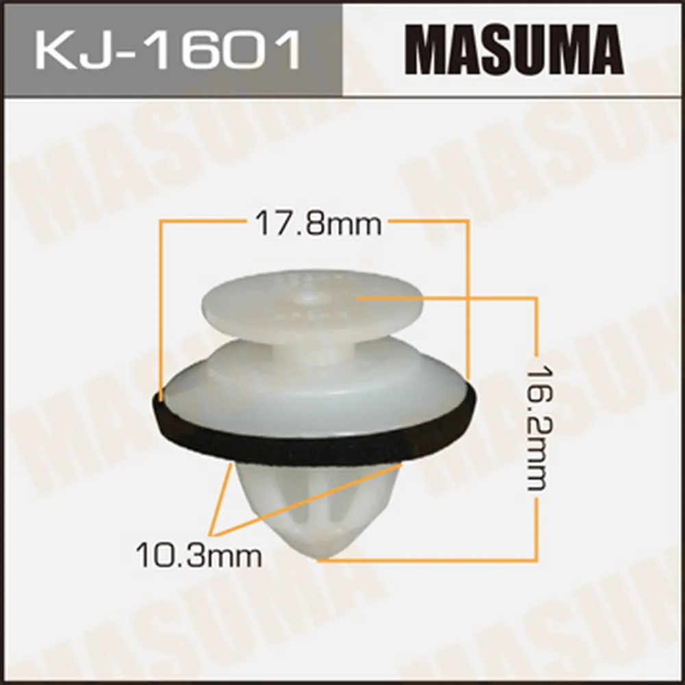 Клипса крепежная MASUMA 1601-KJ MASUMA KJ1601