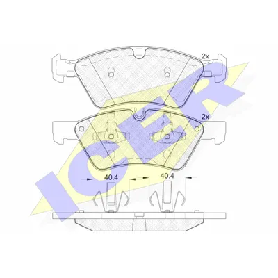 Колодки передние MB W164/X164/W251/W211 ICER 181771