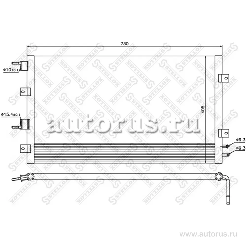 Радиатор кондиционера Chrysler Stratus 2.0/2.4/2.7 00> STELLOX 10-45372-SX
