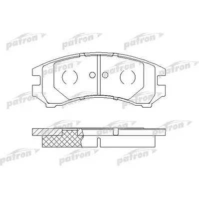 Колодки тормозные дисковые передн NISSAN: SUNNY I 86-88, SUNNY I Traveller 82 PATRON PBP550