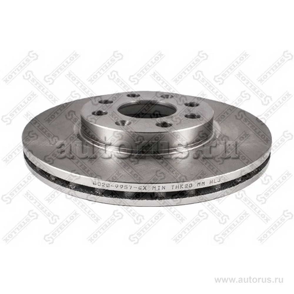 Диск тормозной передний FIAT PUNTO 05>, OPEL ADAM/CORSA D 06>,VAU STELLOX 60209957_SX