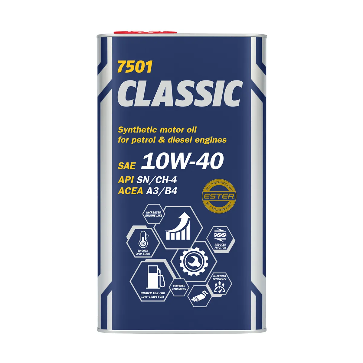 Масло моторное MANNOL Classic 10W-40 полусинтетическое 4 л 1101M
