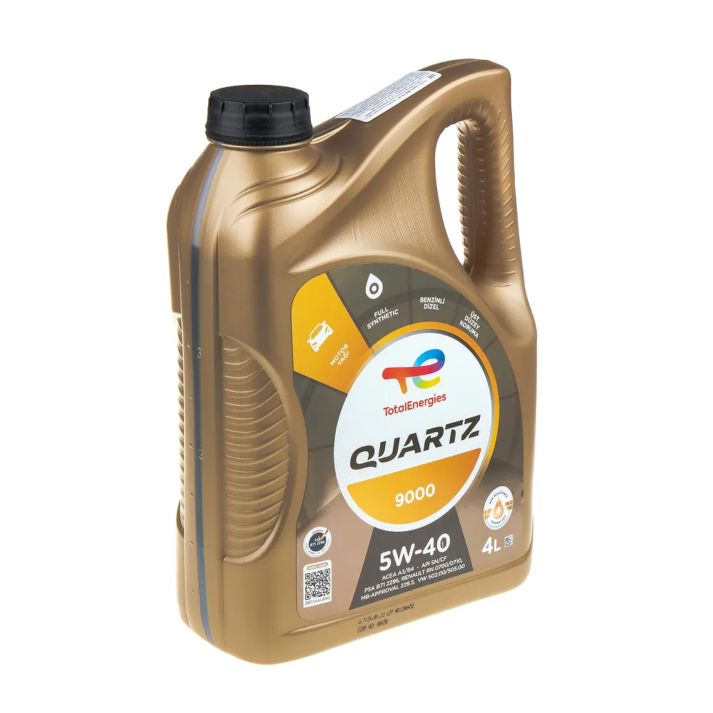 Масло моторное TOTALENERGIES Quartz 9000 5W-40 синтетическое 4 л 10950501