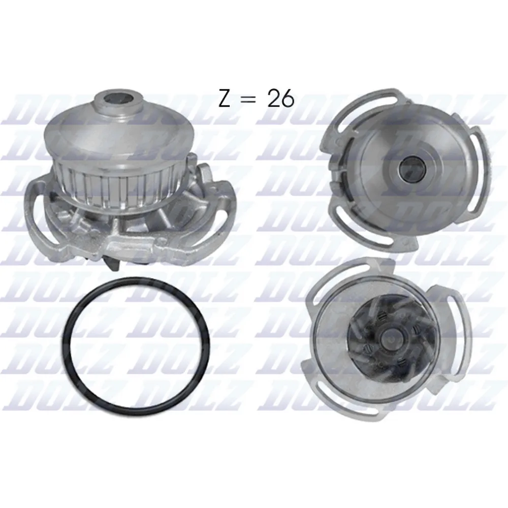 Помпа, водяной насос VW Golf II/III/Jetta/Passat B2/Vento/LT 28-35 I DOLZ A-159