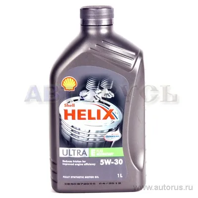 Масло моторное SHELL Helix Ultra E 5W-30 синтетическое 1 л 550026780
