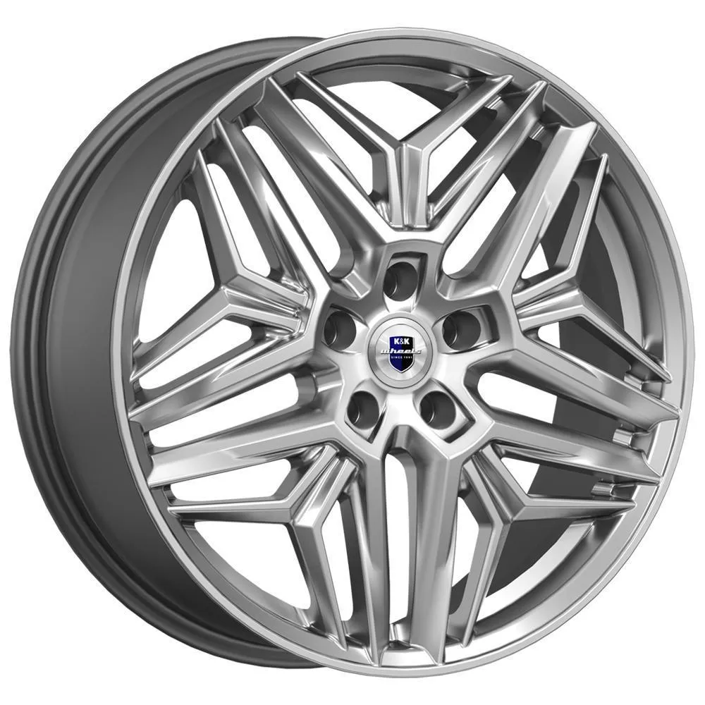 Диск литой R19 7J 5x114.3/67.1 ET35 КИК Колумб Дарк платинум 80078