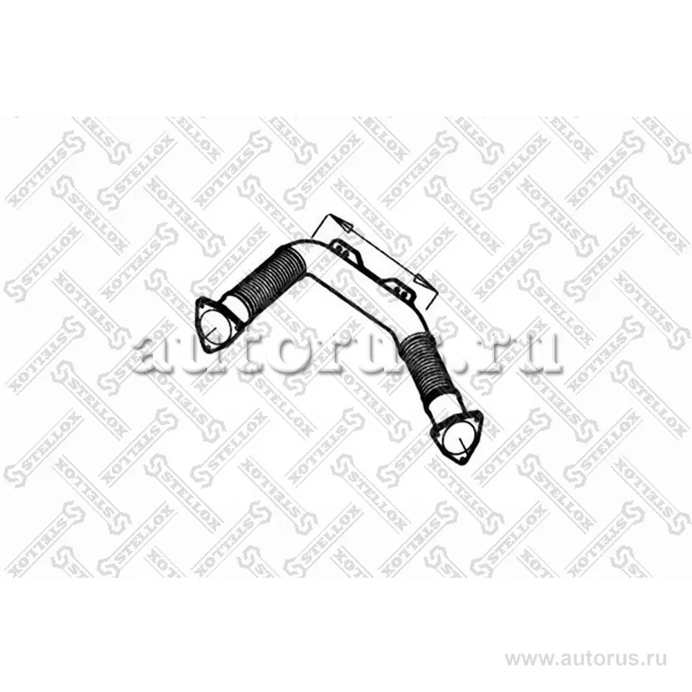 Труба глушителя средняя с гофрами DAF STELLOX 8203577_SX