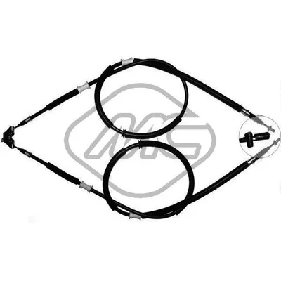 Трос ручника OPL ASTRA G ALL (FR.LUCAS - DISC BRAKE) Metalcaucho 80425