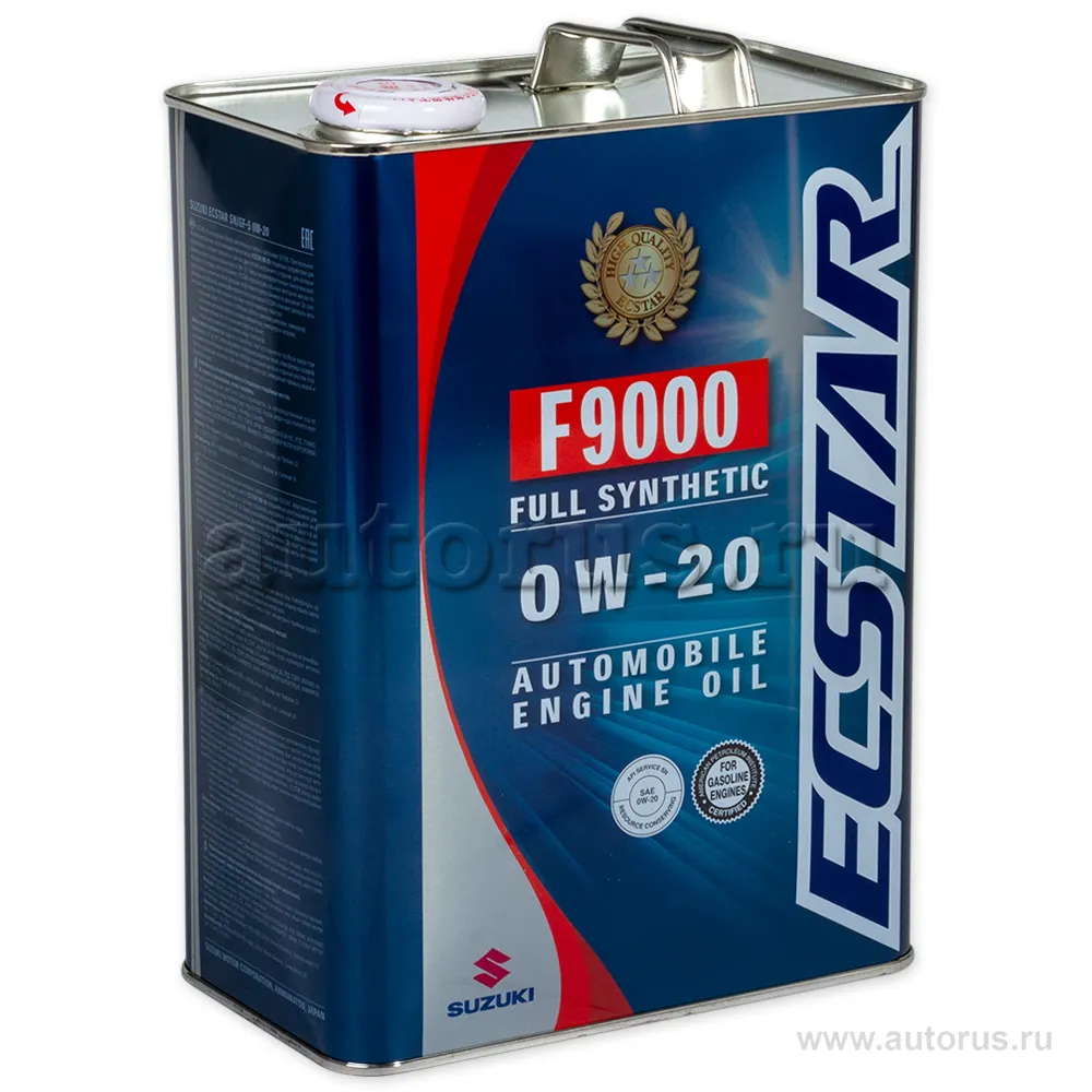 Масло моторное SUZUKI Motor Oil SN/GF-5 0W-20 синтетическое 4 л 99M00-22R01-004