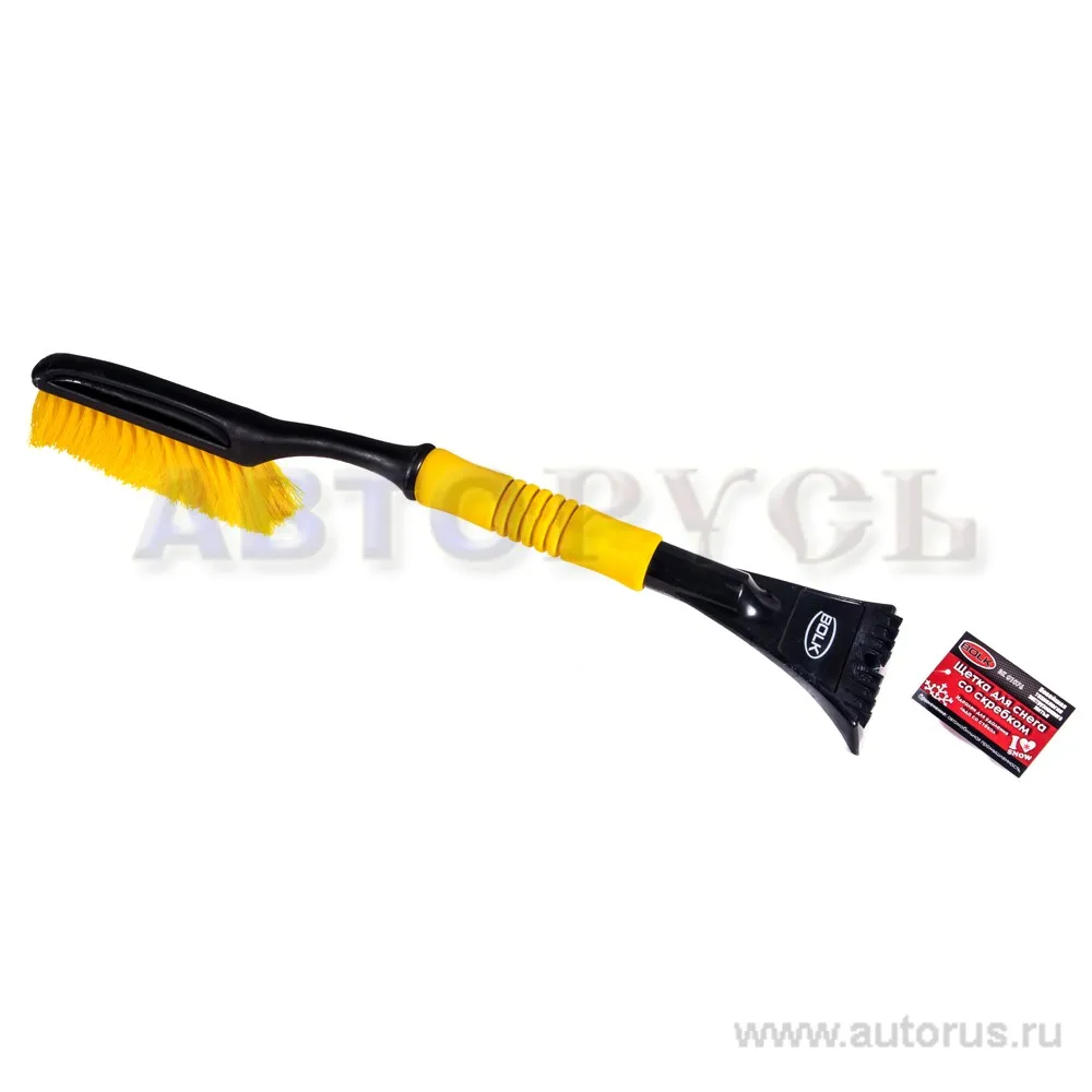 Щетка для очистки снега со скребком и мягкой ручкой 64 см BOLK BK01076