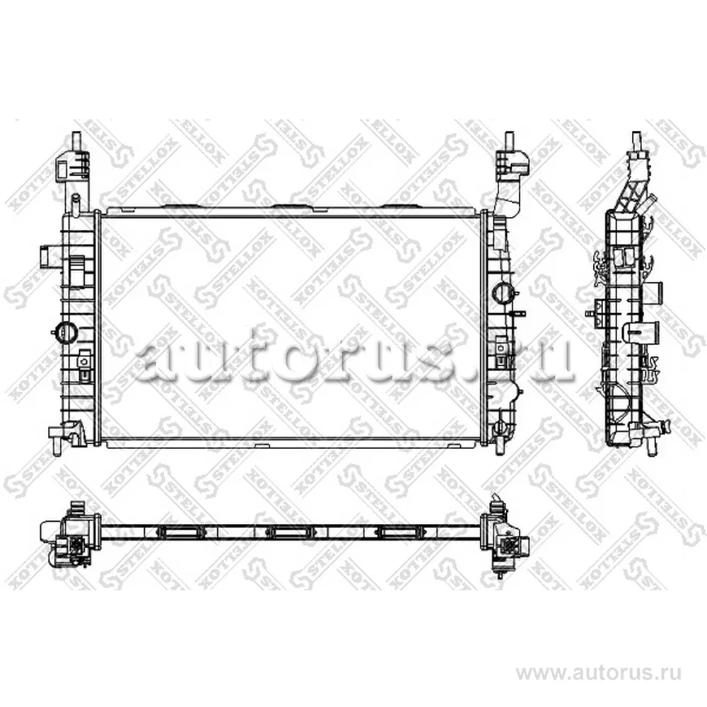Радиатор системы охлаждения 26мм Opel Meriva 1.4/1.6/1.8 03> STELLOX 10-25350-SX