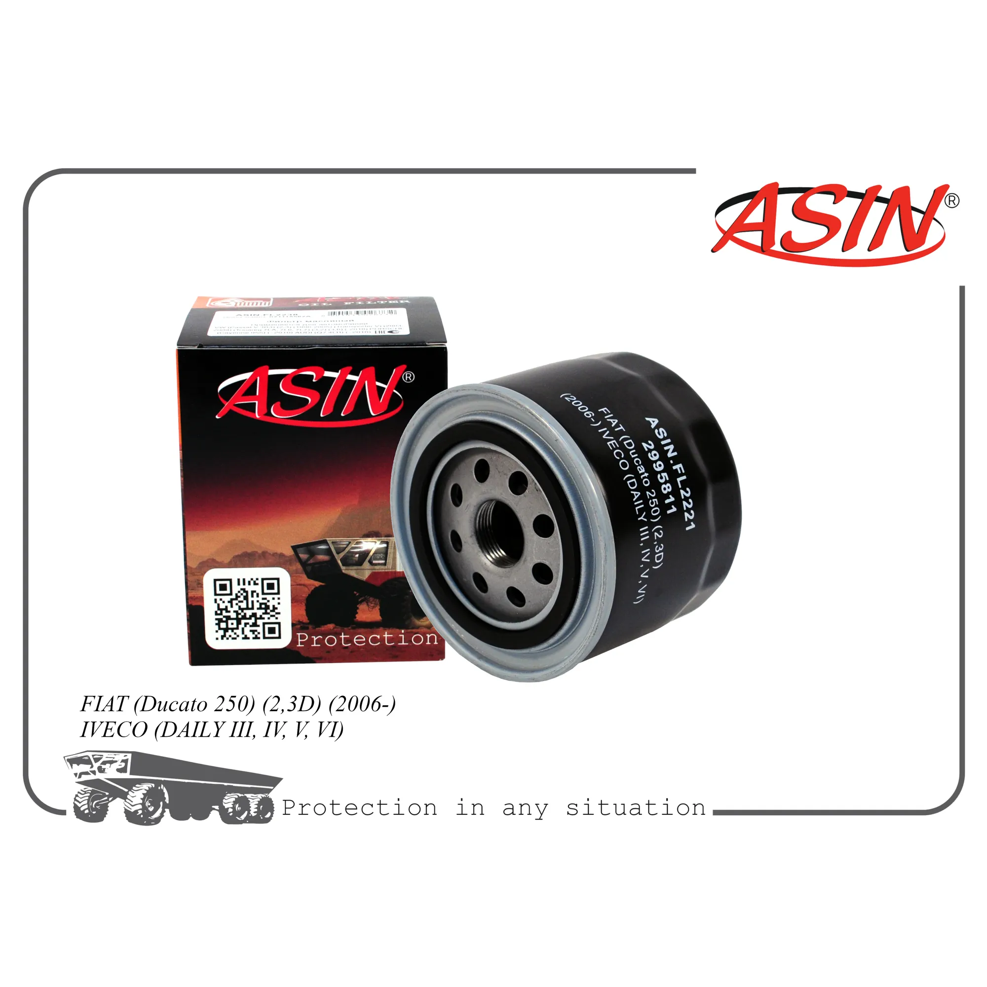 Фильтр масляный 2995811/ASIN.FL2221 ASIN ASIN ASINFL2221