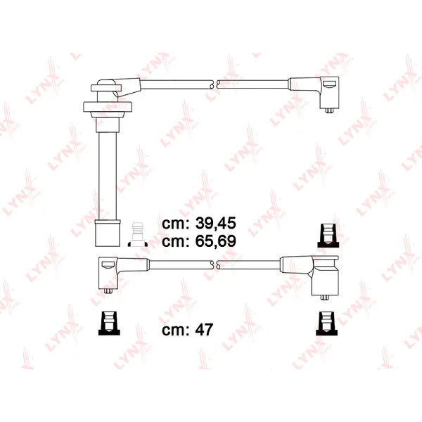 Комплект высоковольтных проводов NISSAN Almera N15/ Primera P11 LYNXauto SPE5712