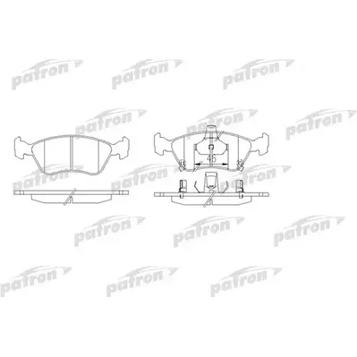Колодки тормозные дисковые передн TOYOTA: AVENSIS 97-03, AVENSIS Liftback 97- PATRON PBP1321