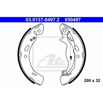 Колодки барабанные ford fiesta vi 08