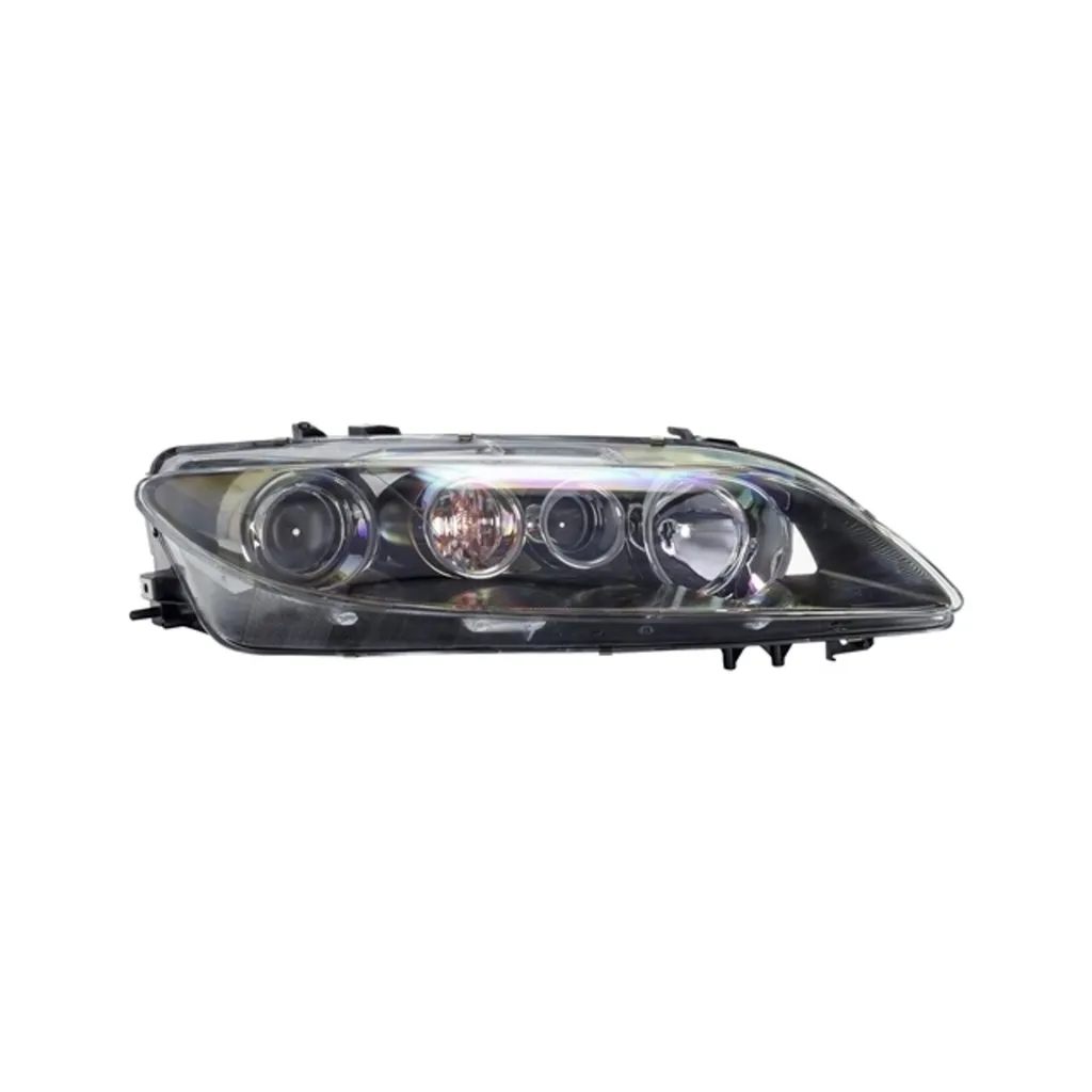 Фара правая с корректором и противотуманками внутри золото MAZDA 6 2002-2008 MZLCM62010R
