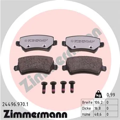SBB Ford/Land Rover/Volvo rdz ZIMMERMANN 24496.970.1