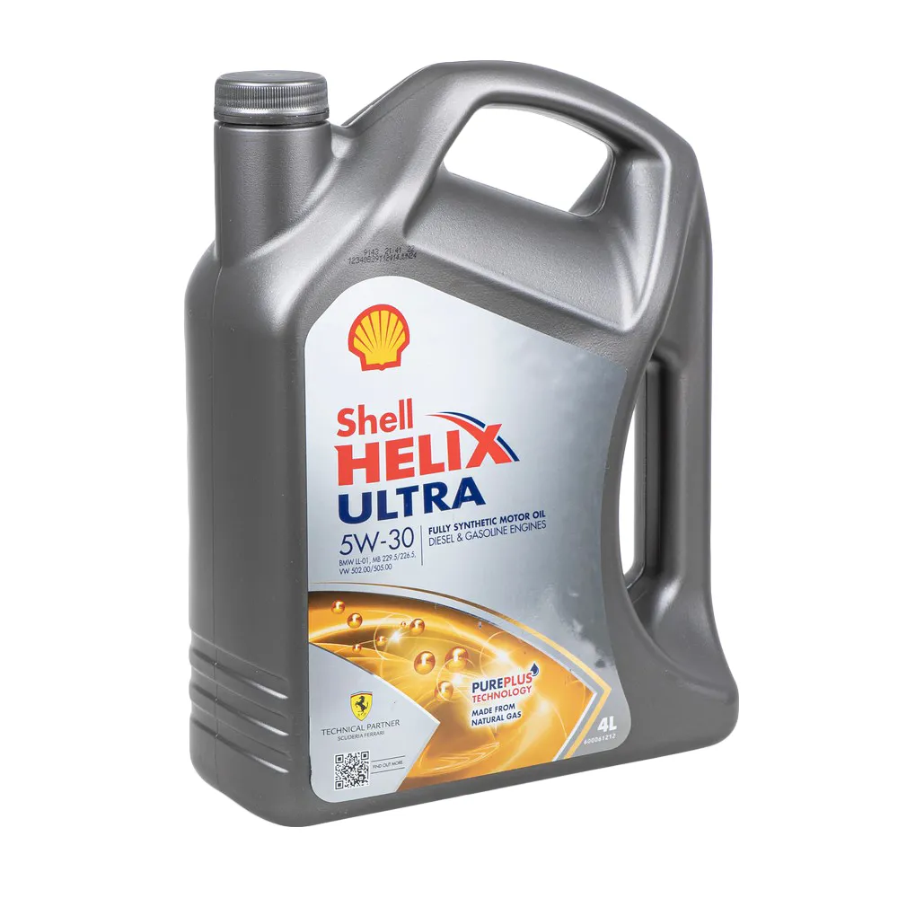 Масло моторное SHELL Helix Ultra 5W-30 синтетическое 4 л 550046268