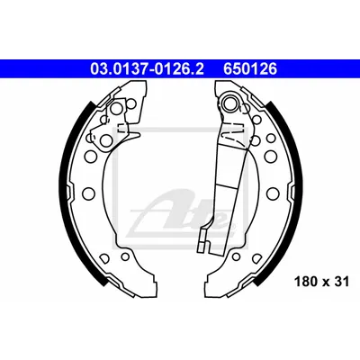 Колодки тормозные барабанные ATE 03.0137-0126.2
