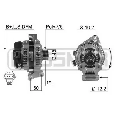 Генератор FOCUS II 1.6 ERA 210384