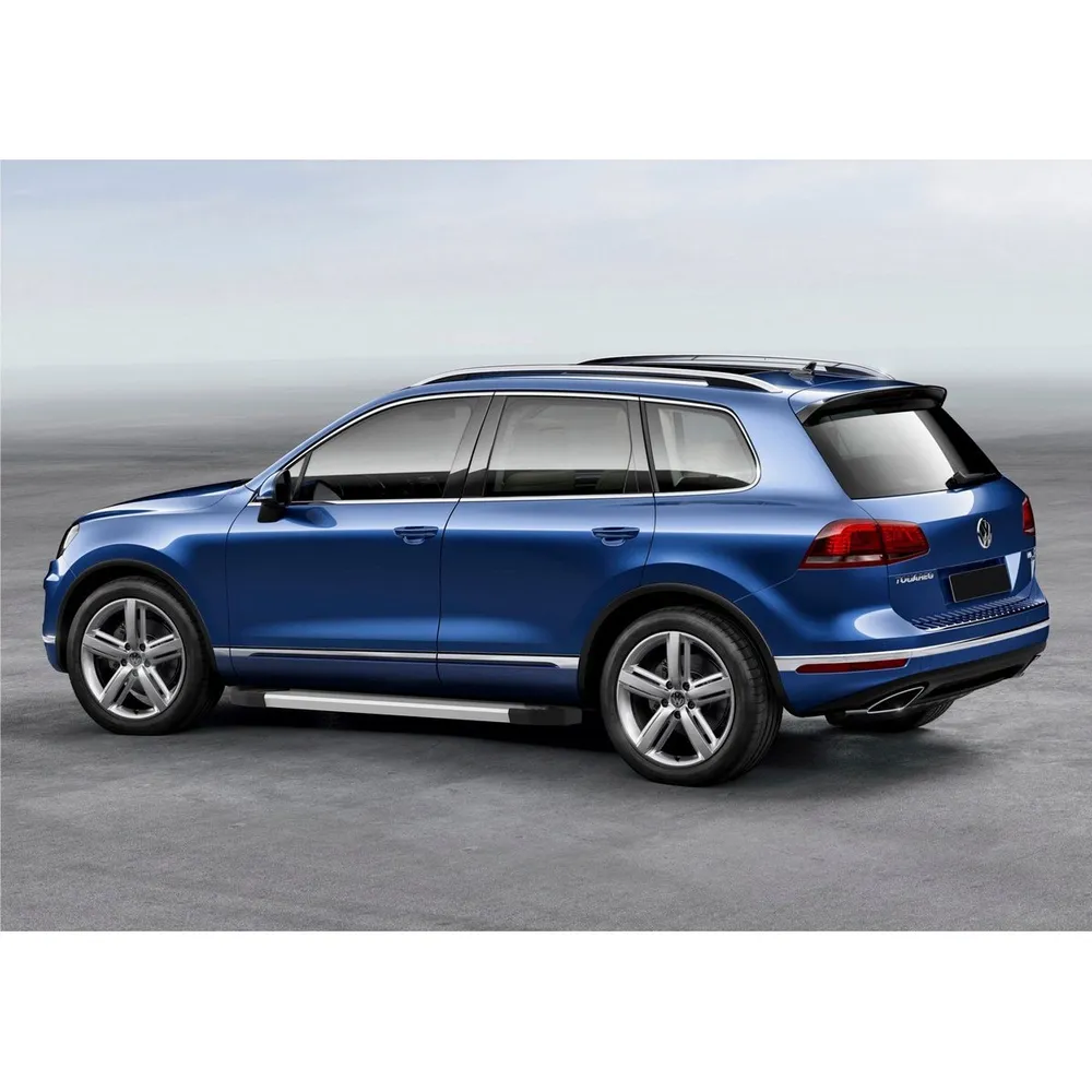 Порог-площадка Silver F193AL + комплект крепежа, RIVAL, Volkswagen Touareg R-Line 2015-2018 Volkswagen Touareg II рестайлинг 2015-2018 F193AL.5801.4