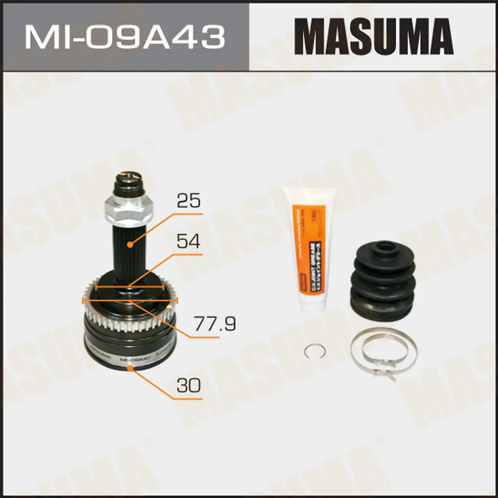 ШРУС Masuma 30x54x25x43 (16) MASUMA MI09A43