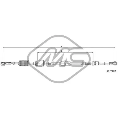 Трос кпп SEICENTO 1,1 Metalcaucho 81142