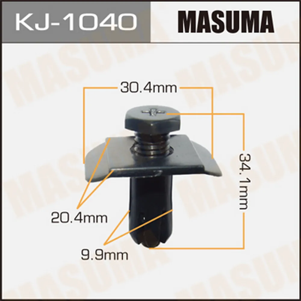 Клипса пластм.крепежная kj-1040 MASUMA KJ-1040
