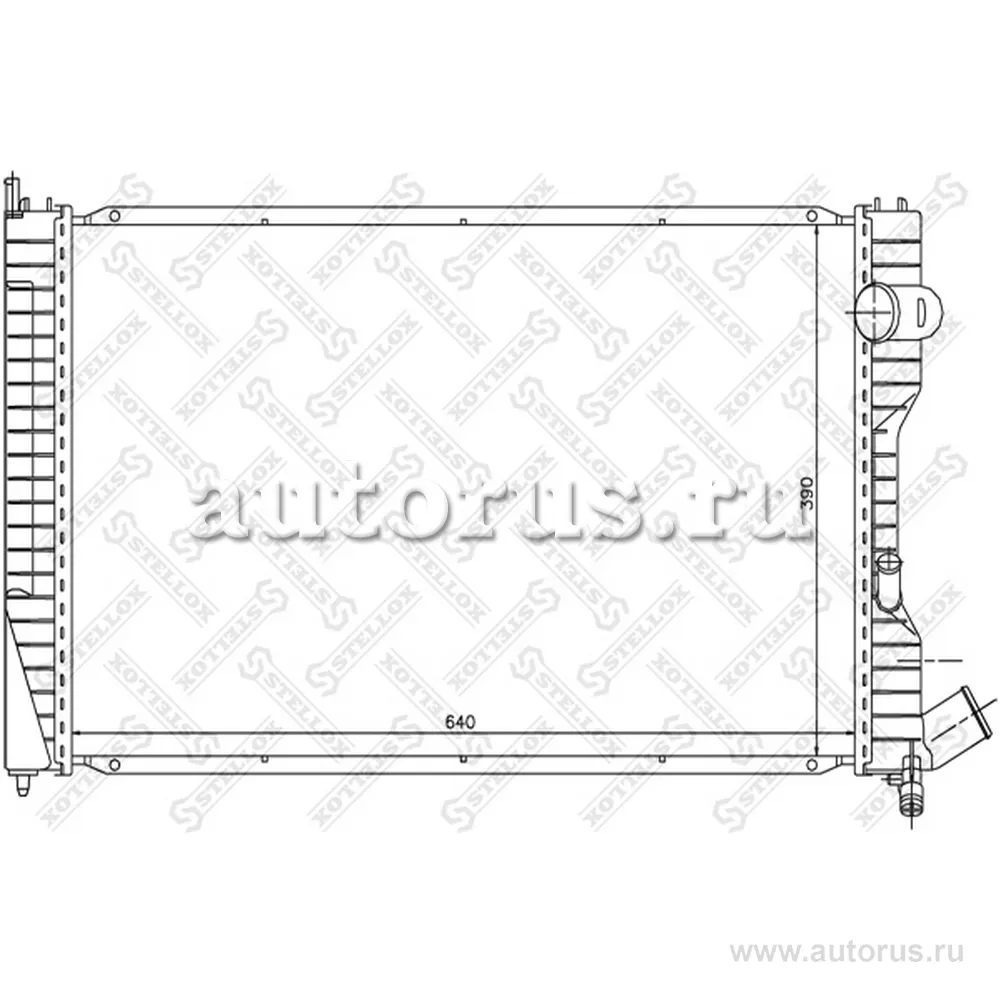 Радиатор сист. охл. Peugeot 605,Citroen STELLOX 1025639_SX
