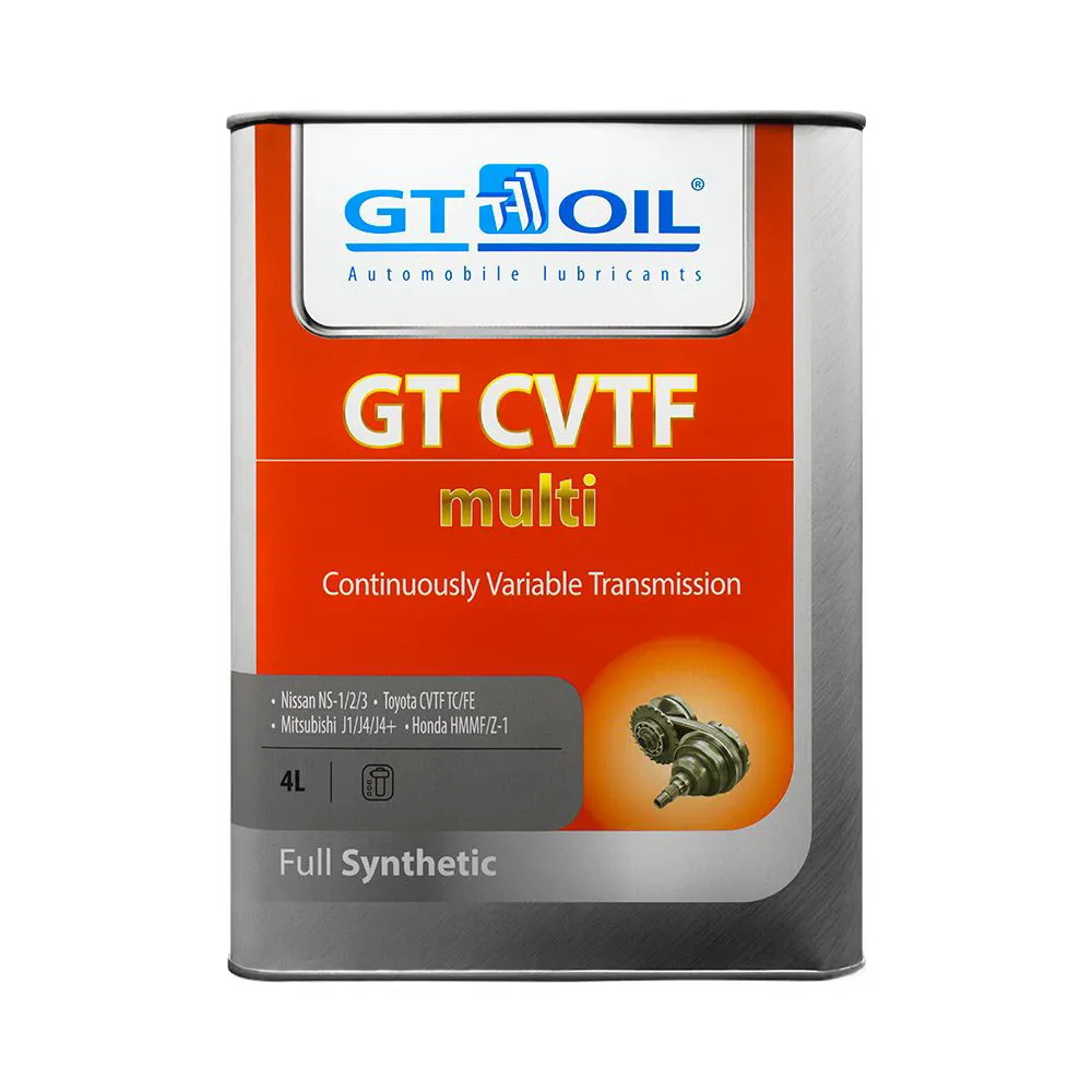 Масло трансмиссионное GT OIL GT ATF CVTF MULTI синтетическое 4 л 8809059408667