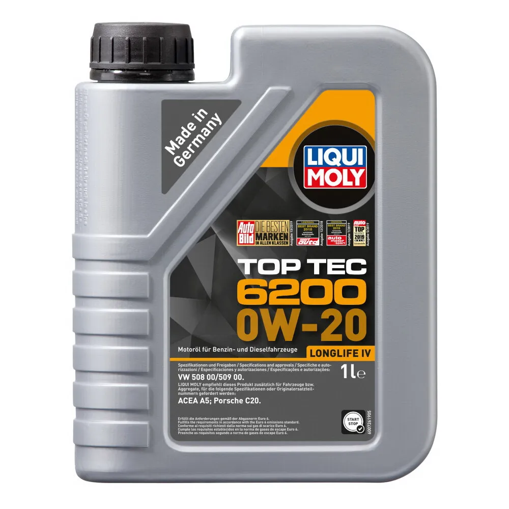 Масло моторное Top Tec 6200 0W-20 C5 (1л) LIQUI MOLY 20787