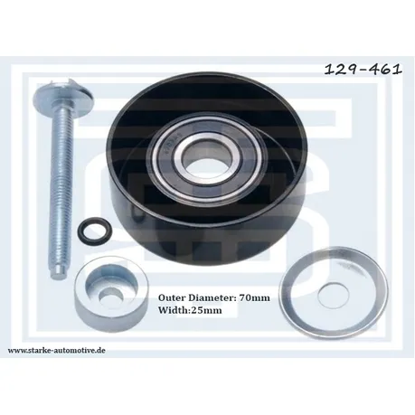 Ролик обводной привод.ремня MAZDA 3 (BK/BL) / MAZDA 6 (GG/GH) 1,8-2,5 MZR STARKE 129-461