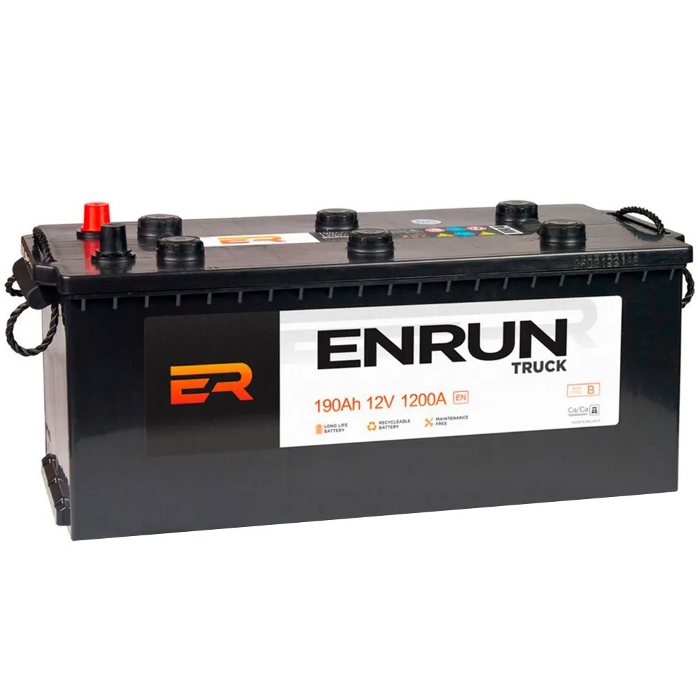 Аккумулятор ENRUN Truck 190 А/ч L+(3) 510x218x225 B EN 1250 А