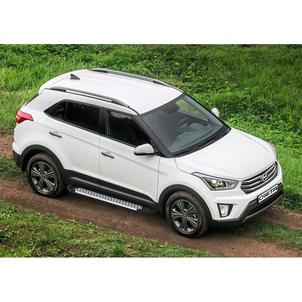 Порог-площадка Bmw-Style D173AL + комплект крепежа, RIVAL, Hyundai Creta 2016- Hyundai Creta 2016-2020 2020-н.в. D173AL.2310.1