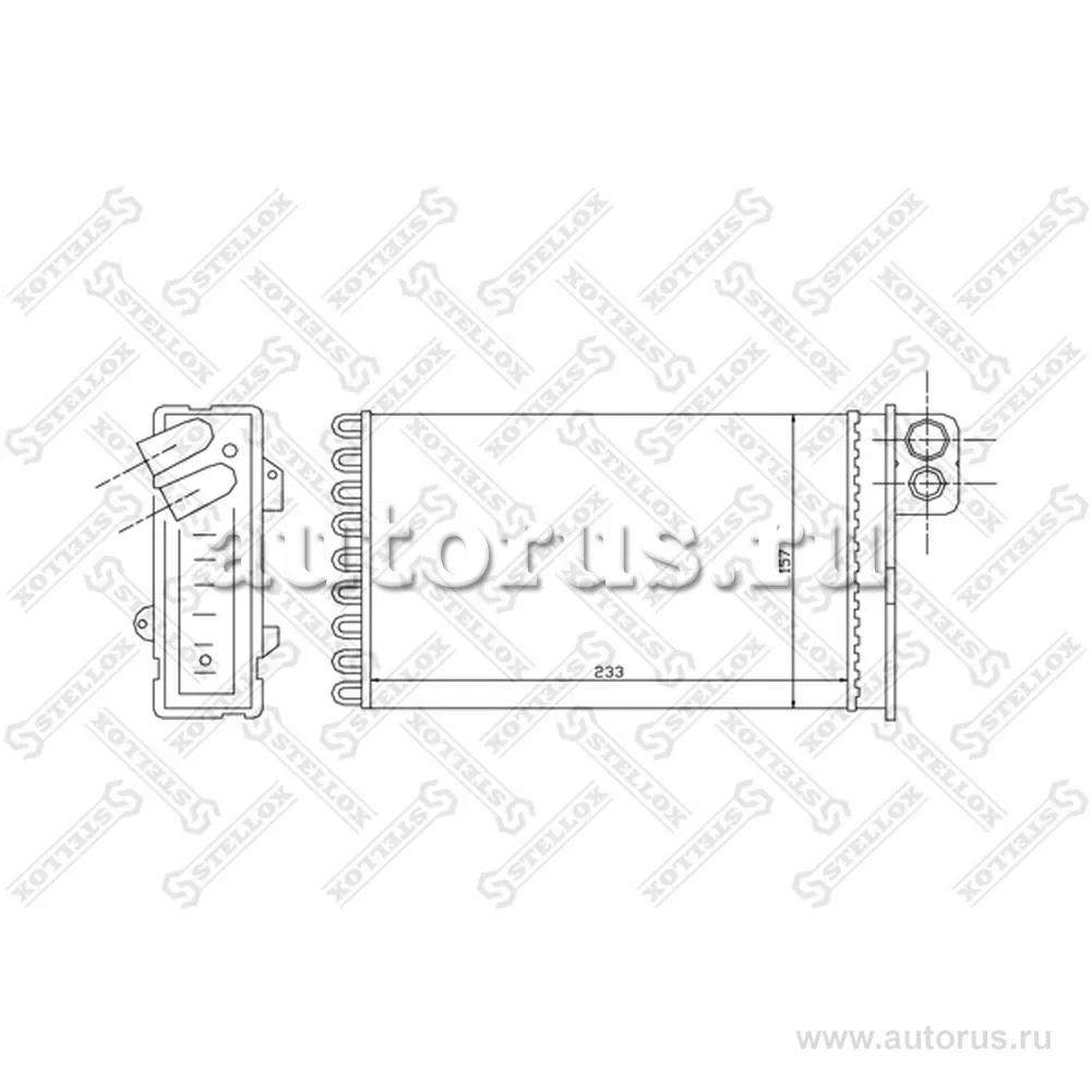 Радиатор печки Citroen C5 all 00-04 STELLOX 10-35092-SX