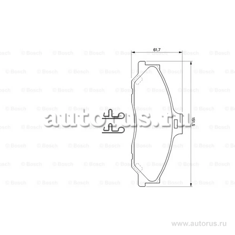 Колодки тормозные FORD RANGER/MAZDA B/BT-50 98- передние