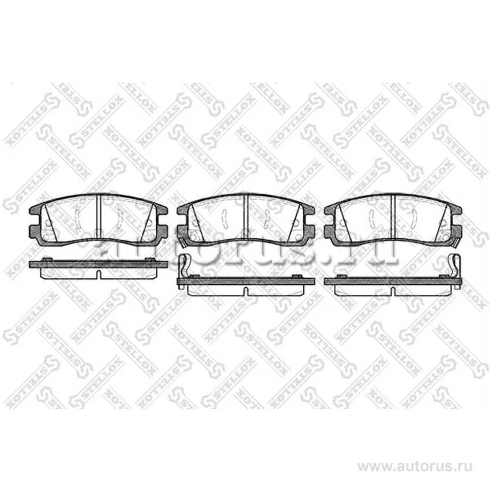 Колодки дисковые з. Opel Sintra 2.2i/2.2TDi 96-99, Cadillac Devill STELLOX 577 022B-SX