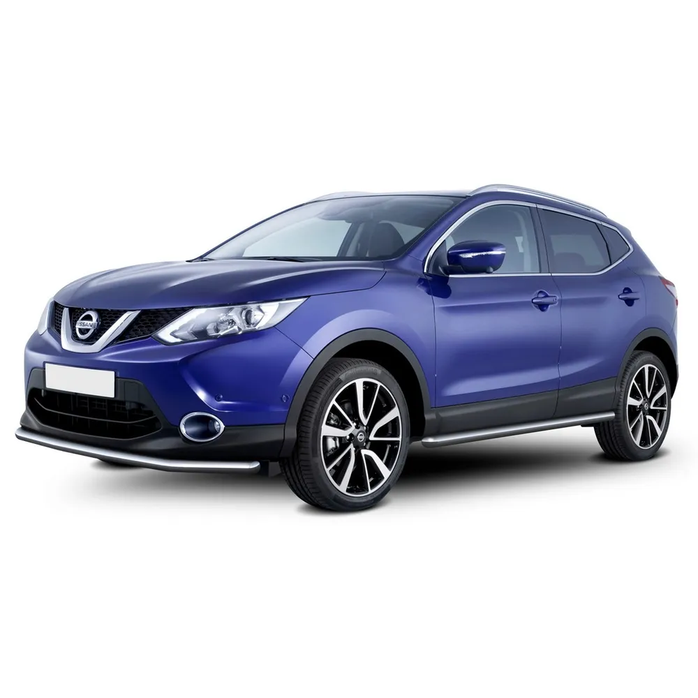 Защита порогов d57 Rival для Nissan Qashqai II 2013-2017 2017-н.в., нерж. сталь, 2 шт., R.4118.003