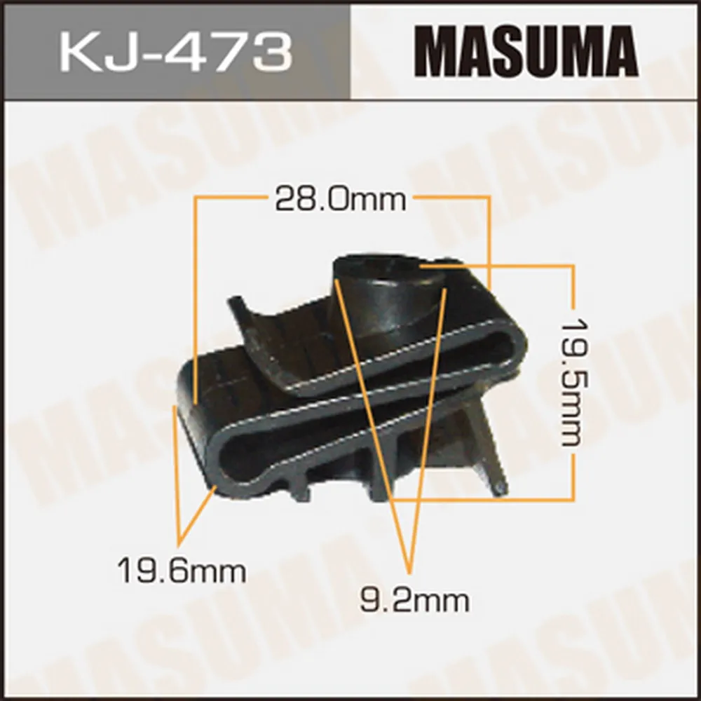 Клипса чёрная TOYOTA MASUMA KJ473
