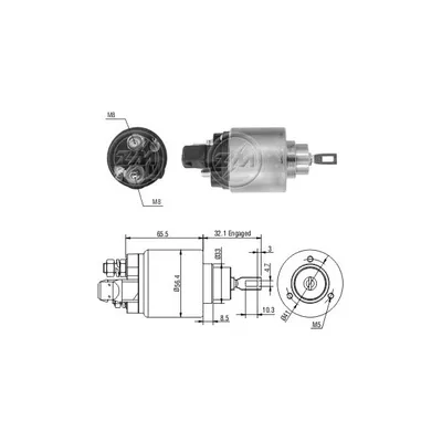 Реле втягивающее AUDI/VW ERA ZM972