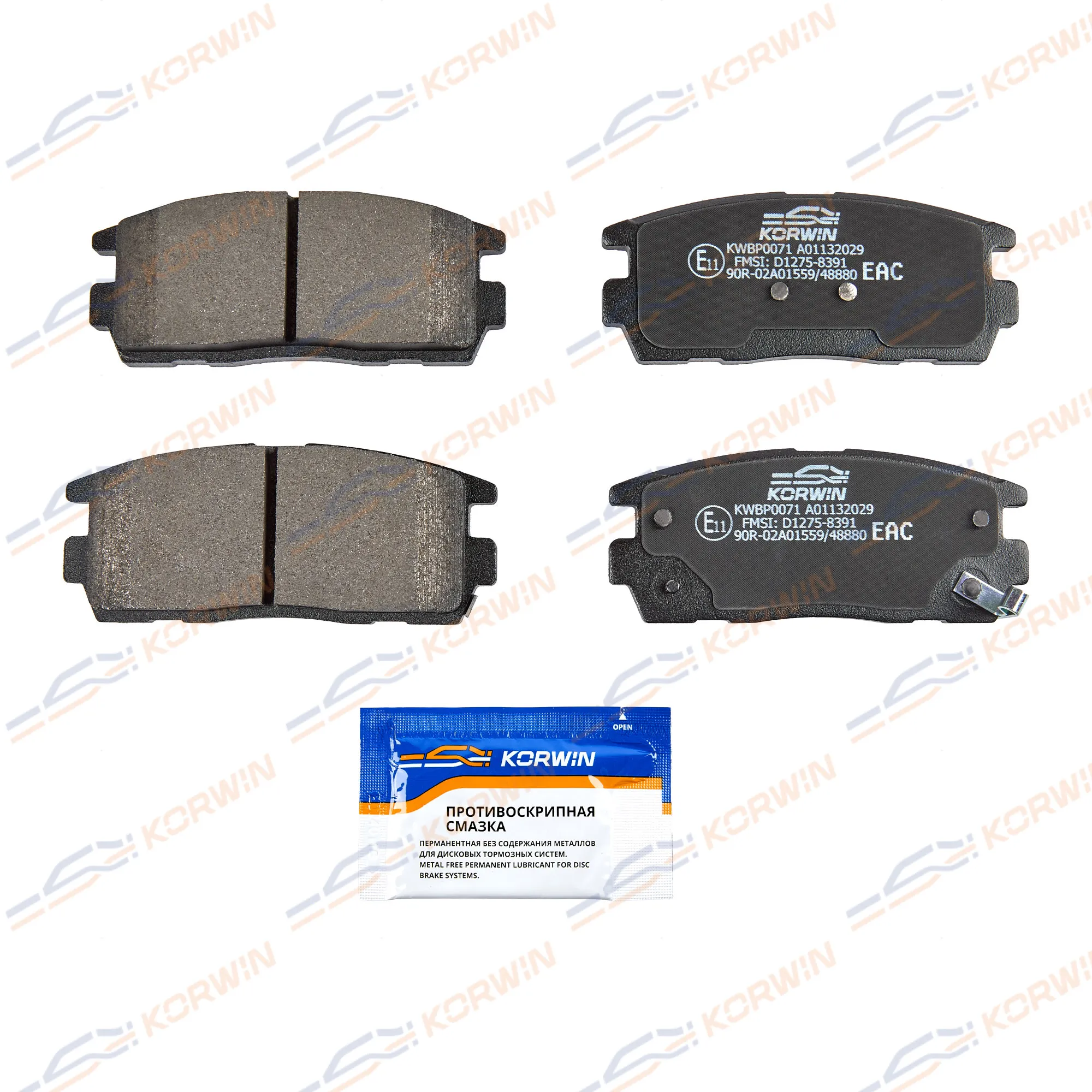 Колодки тормозные зад. Chevrolet Captiva (C100/C140) 06-/Opel Antara (L07) 06-15 KORWIN KWBP0071